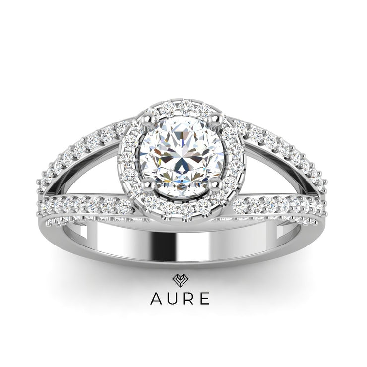 Bague Inspiration Vintage Mimi de marque AURE en Diamant conçue et créée au Maroc