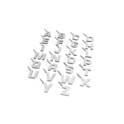 Pendentif alphabet romain sur chaîne