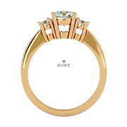 Bague épaulée Maeva de marque AURE en Diamant conçue et créée au Maroc
