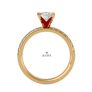 Bague Solitaire serti Alexa de marque AURE en Diamant conçue et créée au Maroc