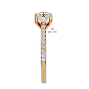 Bague Solitaire Noor de marque AURE en Diamant conçue et créée au Maroc