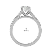 Bague Solitaire Noor de marque AURE en Zirconium conçue et créée au Maroc