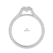 Bague Auréolée centre fantaisie Lalla de marque AURE en Diamant conçue et créée au Maroc