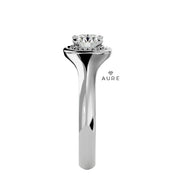Bague Inspiration Vintage Bella de marque AURE en Diamant conçue et créée au Maroc