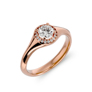 Bague Inspiration Vintage Bella de marque AURE en Diamant conçue et créée au Maroc