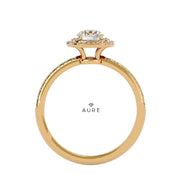 Bague Auréolée double Joséphine de marque AURE en Diamant conçue et créée au Maroc