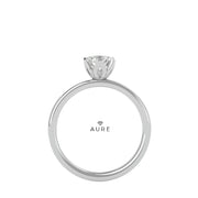 Bague Solitaire Asma de marque AURE en Diamant conçue et créée au Maroc