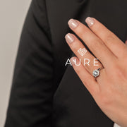 Bague Inspiration Vintage Mia de marque AURE en Zirconium conçue et créée au Maroc